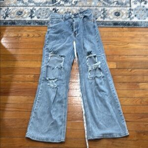Distressed Blue Women's Jeans